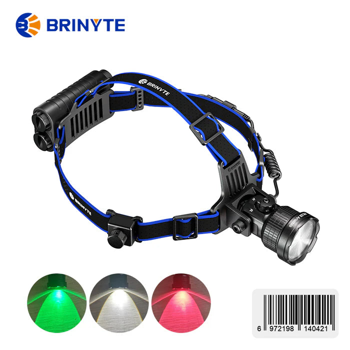 HL28 Headlamp with Ultra-long Battery Life ,White/Green/Red 0r White/IR Night Hunting Light