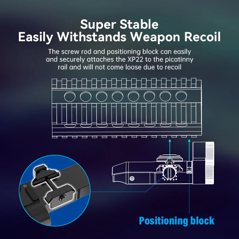 Rail Mounted Rifle flashlight 1300+Lumens